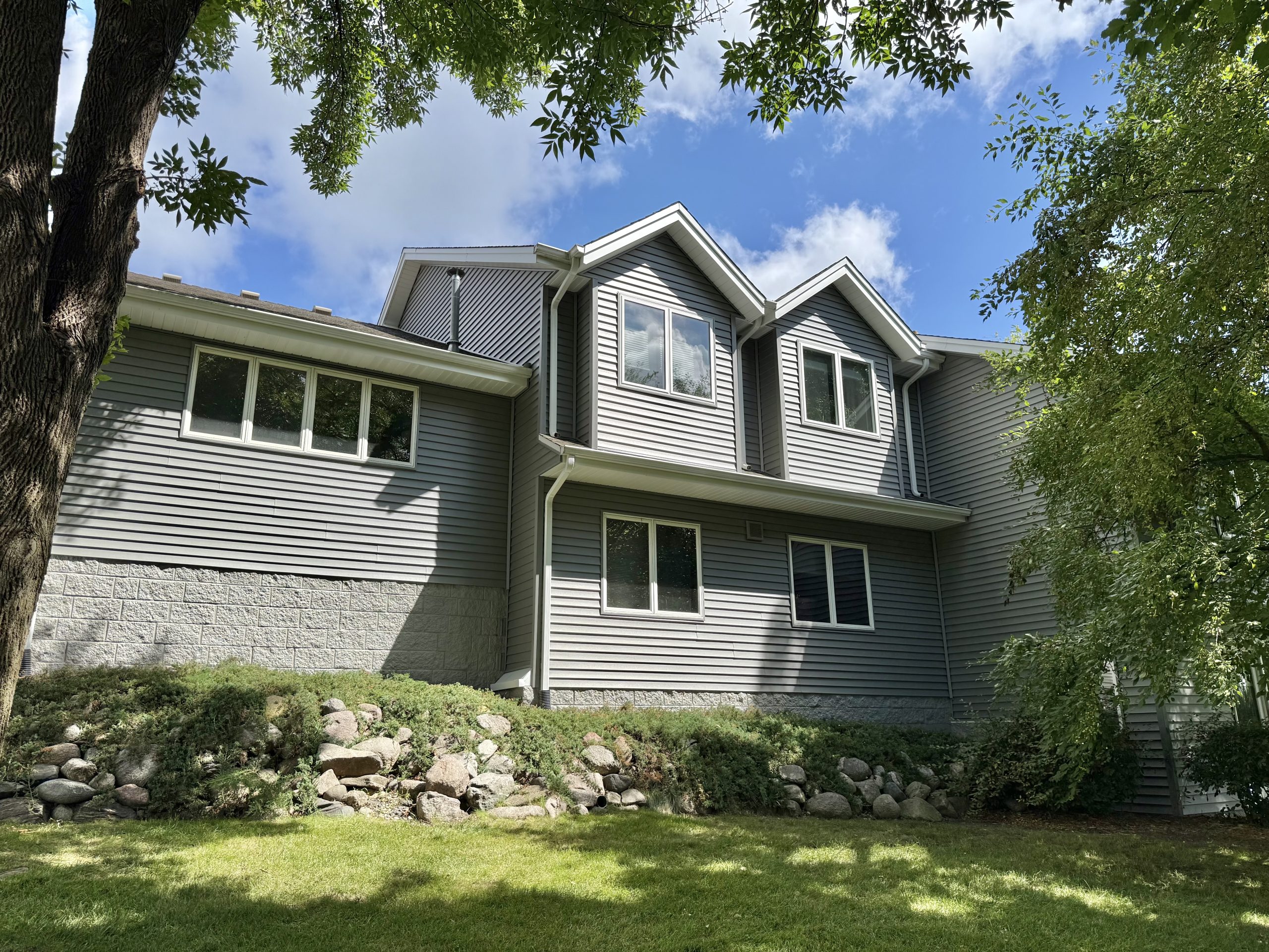 New siding on a Woodbury, MN home