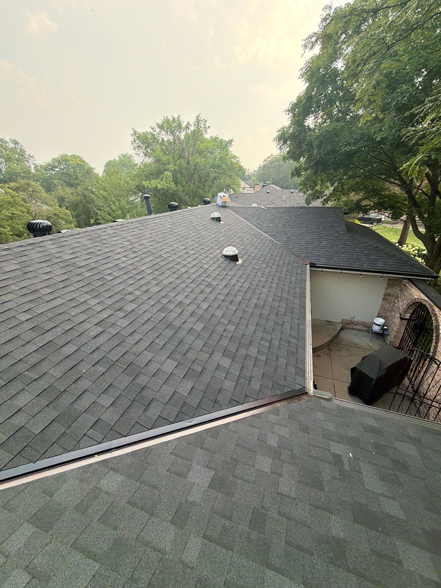 Roofing work in progress on a Lake Elmo, MN home